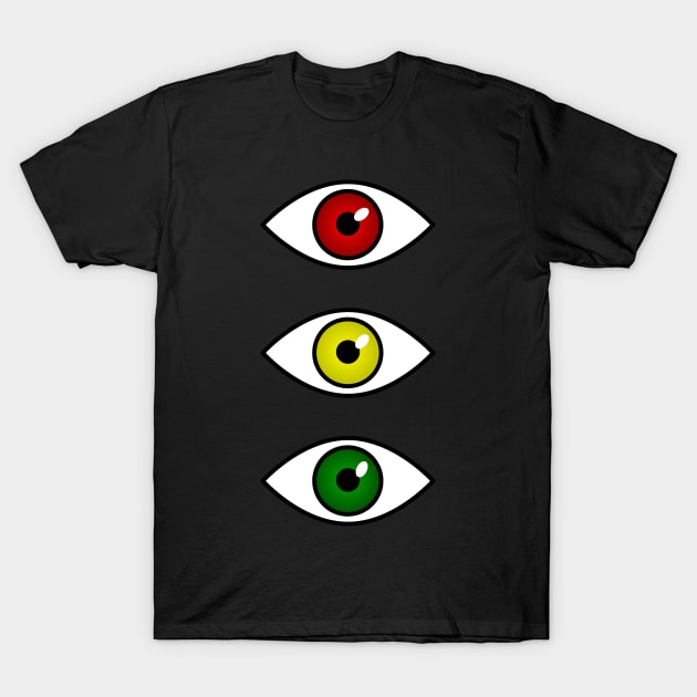 Traffic Eyes T-Shirt by Dalekboy